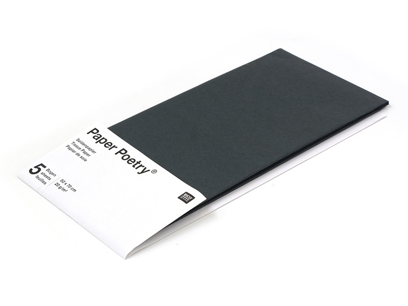 Acheter 5 feuilles de papier de soie - noir - 1,49 € en ligne sur La Petite Epicerie - Loisirs créatifs