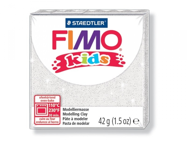 Fimo Kids - glitter colour white no. 052 Fimo Kids - glitter colour white no. 052