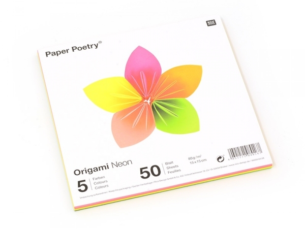 Acheter 50 feuilles de papier Origami - fluo - 2,59 € en ligne sur La Petite Epicerie - Loisirs créatifs
