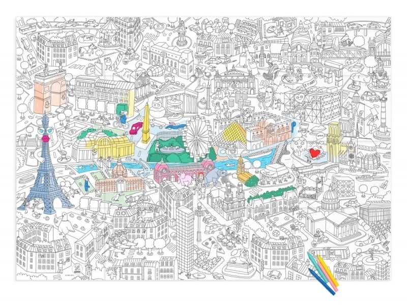 Acheter Poster géant en papier à colorier - PARIS - 9,90 € en ligne sur La Petite Epicerie - Loisirs créatifs