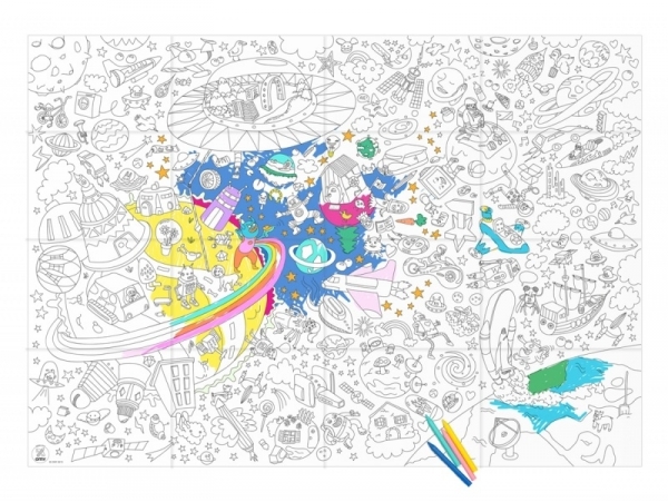 Giant colouring paper poster - Cosmos Giant colouring paper poster - Cosmos