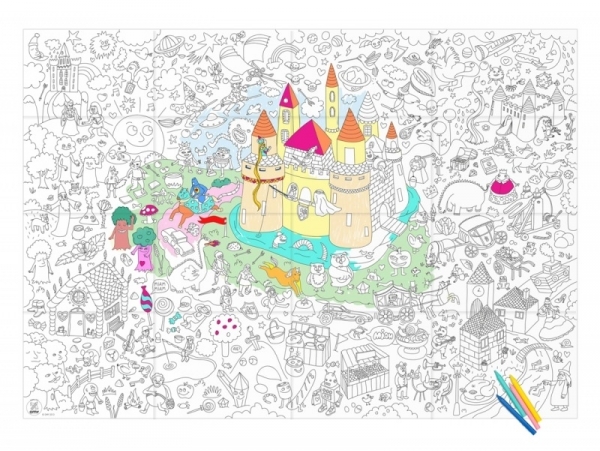 Giant colouring paper poster - Magic Giant colouring paper poster - Magic