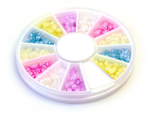 Acheter Boite de mini cabochons ronds pastels - 3 mm - 4,50 € en ligne sur La Petite Epicerie - Loisirs créatifs