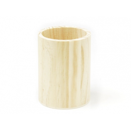 Acheter Pot à crayons rond en bois à customiser - 4,20 € en ligne sur La Petite Epicerie - Loisirs créatifs