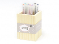 Acheter Pot à crayons carré en bois à customiser - 4,20 € en ligne sur La Petite Epicerie - Loisirs créatifs