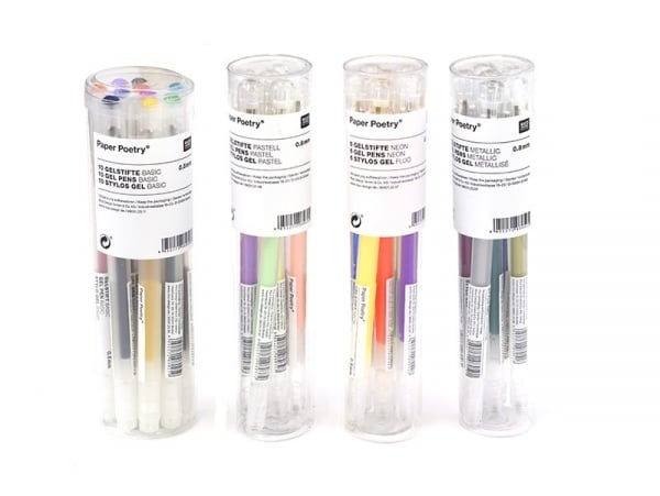 Acheter 10 stylos gel - 0,5 mm - couleurs basiques - 11,20 € en ligne sur La Petite Epicerie - Loisirs créatifs