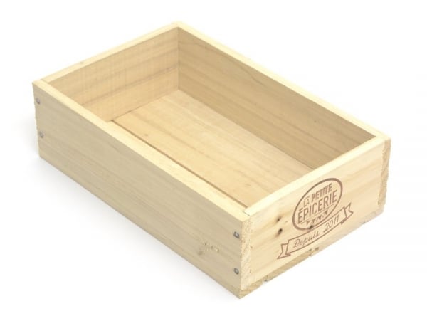 Acheter Caissette en bois La Petite Epicerie petit coté - 9,90 € en ligne sur La Petite Epicerie - Loisirs créatifs