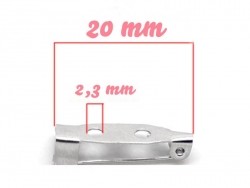 Acheter Support de broche argenté 25 mm - 0,39 € en ligne sur La Petite Epicerie - Loisirs créatifs