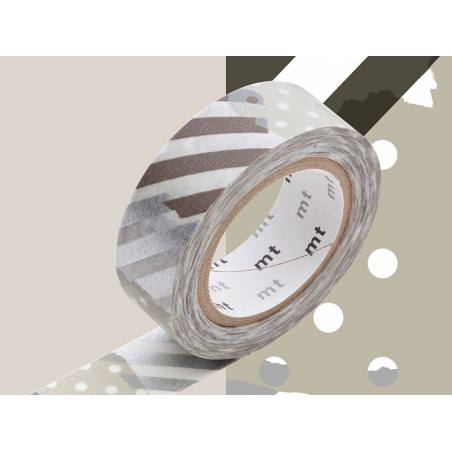 Acheter Masking tape motif - Rayures et pois argent G - 3,30 € en ligne sur La Petite Epicerie - Loisirs créatifs