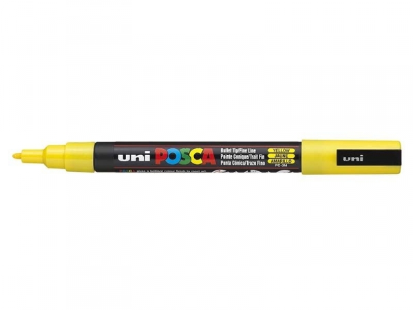 POSCA marker - fine tip (1.5 mm) - yellow POSCA marker - fine tip (1.5 mm) - yellow