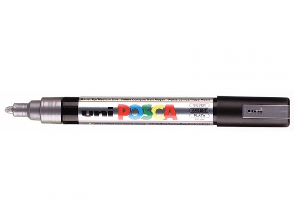 POSCA marker - medium tip (2.5 mm) - silver POSCA marker - medium tip (2.5 mm) - silver