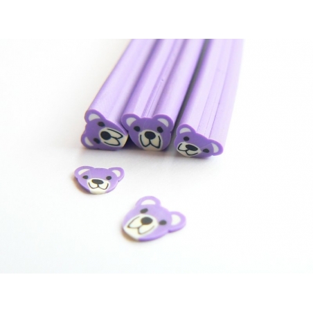 Acheter Cane nounours violet - en pâte fimo - 0,49 € en ligne sur La Petite Epicerie - Loisirs créatifs