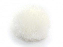 Acheter Pompon fausse fourrure - Blanc neige - 6,95 € en ligne sur La Petite Epicerie - Loisirs créatifs