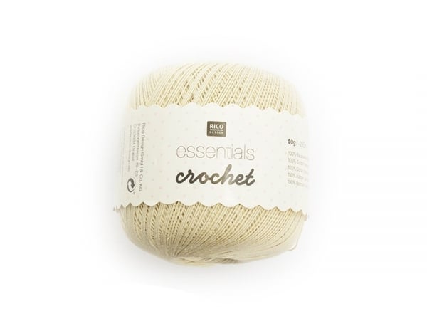 Fils de Coton Crochet Essentials beige  Acheter pelotes de laines pour  tricot et crochet