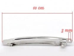 Acheter 1 support barrette argenté 10 cm - 1,59 € en ligne sur La Petite Epicerie - Loisirs créatifs