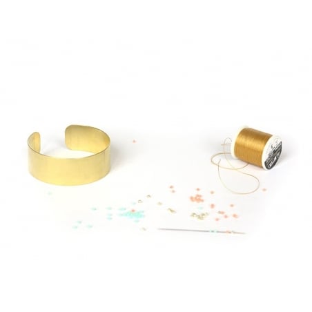 Acheter Bracelet manchette en laiton - 1,9 cm - 3,80 € en ligne sur La Petite Epicerie - Loisirs créatifs