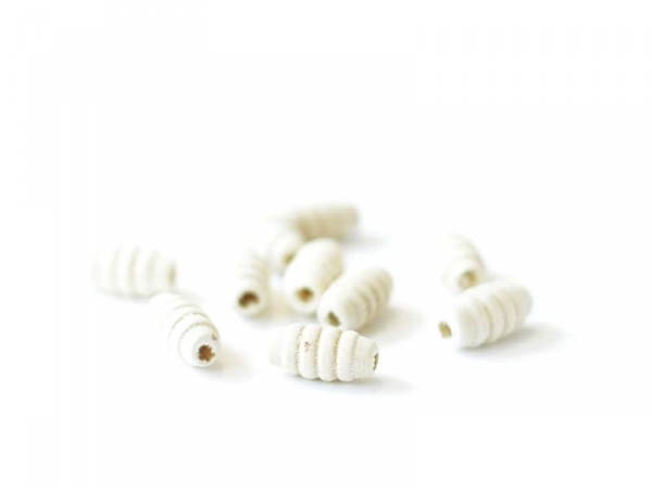 Acheter 100 perles en bois - Tube à plis 8 mm - 1,99 € en ligne sur La Petite Epicerie - Loisirs créatifs