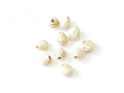 Acheter 10 perles en bois - Toupie 15 mm - 4,00 € en ligne sur La Petite Epicerie - Loisirs créatifs