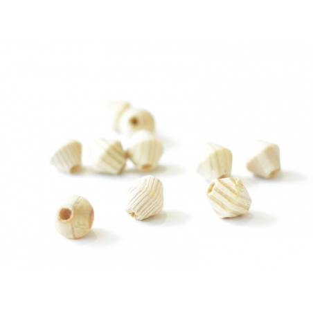Acheter 10 perles en bois - Toupie 15 mm - 4,00 € en ligne sur La Petite Epicerie - Loisirs créatifs