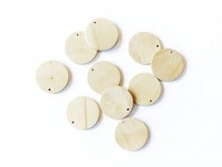 Acheter 10 perles en bois - Ronde 34 mm - 3,70 € en ligne sur La Petite Epicerie - Loisirs créatifs