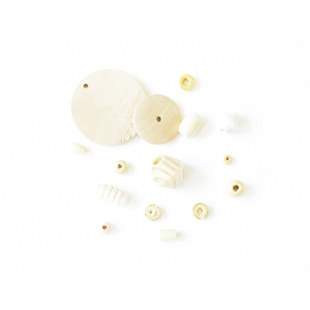 Acheter 10 perles en bois - Tube ovale 40 mm - 4,20 € en ligne sur La Petite Epicerie - Loisirs créatifs