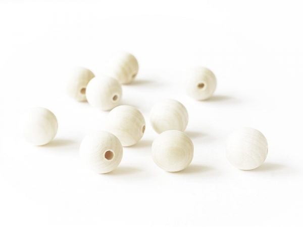 Acheter 10 perles en bois - Ronde 25 mm - 2,90 € en ligne sur La Petite Epicerie - Loisirs créatifs