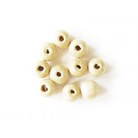 Acheter 10 perles en bois vernis - Ronde 20 mm - 2,09 € en ligne sur La Petite Epicerie - Loisirs créatifs