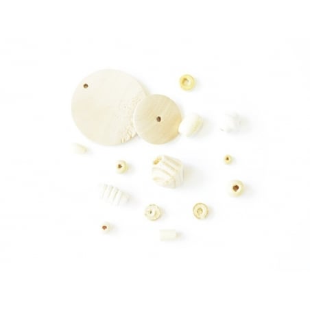 Acheter 10 perles en bois vernis - Ronde 14 mm - 0,59 € en ligne sur La Petite Epicerie - Loisirs créatifs