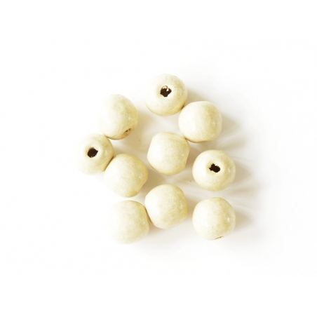 Acheter 10 perles en bois vernis ronde 12 mm - 0,39 € en ligne sur La Petite Epicerie - Loisirs créatifs