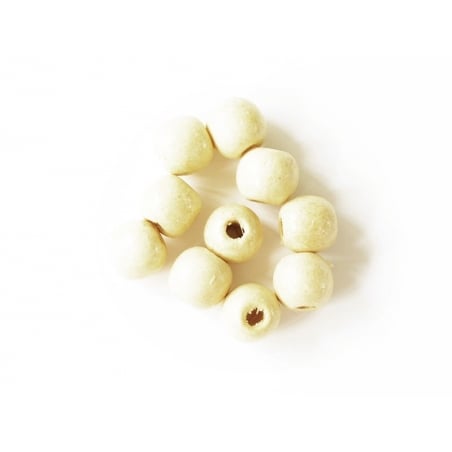 Acheter 100 perles en bois vernis - Ronde 10 mm - 1,99 € en ligne sur La Petite Epicerie - Loisirs créatifs