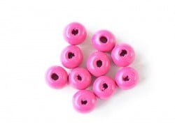 Acheter 10 perles rondes en bois vernis - Rose10 mm - 0,79 € en ligne sur La Petite Epicerie - Loisirs créatifs