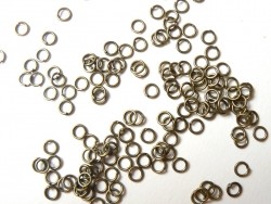 Acheter 100 anneaux 5 mm couleur bronze - 2,99 € en ligne sur La Petite Epicerie - Loisirs créatifs