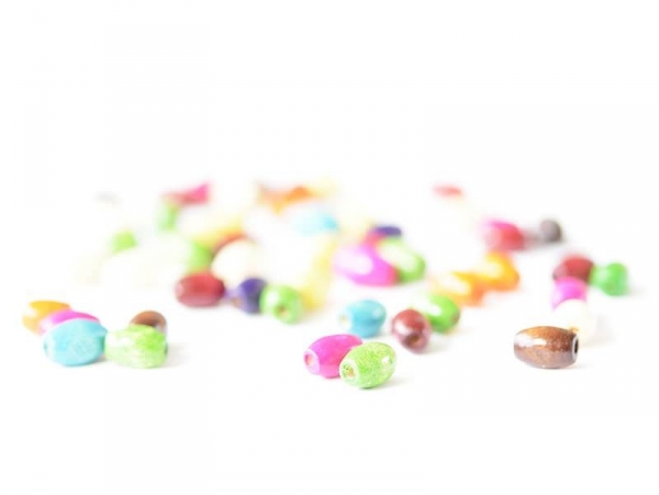 Acheter 50 perles en bois vernis - Ovale 8 mm - 0,79 € en ligne sur La Petite Epicerie - Loisirs créatifs