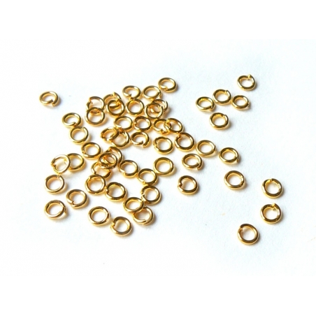 Acheter 100 anneaux 3,5 mm dorés - 3,60 € en ligne sur La Petite Epicerie - Loisirs créatifs