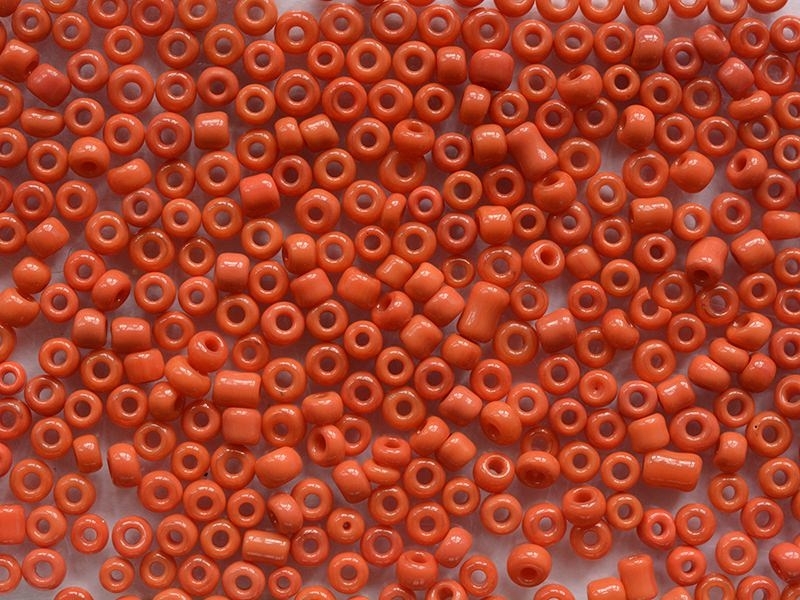 Acheter Tube de 350 perles de rocailles opaques - rouge tomate - 0,99 € en ligne sur La Petite Epicerie - Loisirs créatifs