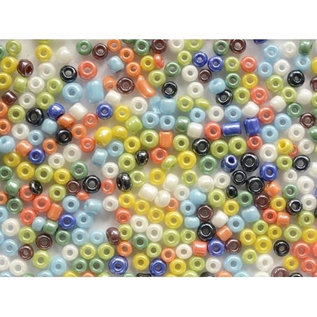 Acheter Tube de 350 perles de rocailles opaques nacrées - multicolore - 0,99 € en ligne sur La Petite Epicerie - Loisirs créa...