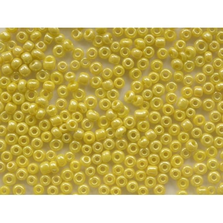 Acheter Tube de 350 perles de rocailles opaques nacrées - jaune - 0,99 € en ligne sur La Petite Epicerie - Loisirs créatifs