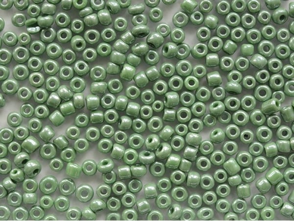 Acheter Tube de 350 perles de rocailles opaques nacrées - vert sapin - 0,99 € en ligne sur La Petite Epicerie - Loisirs créatifs
