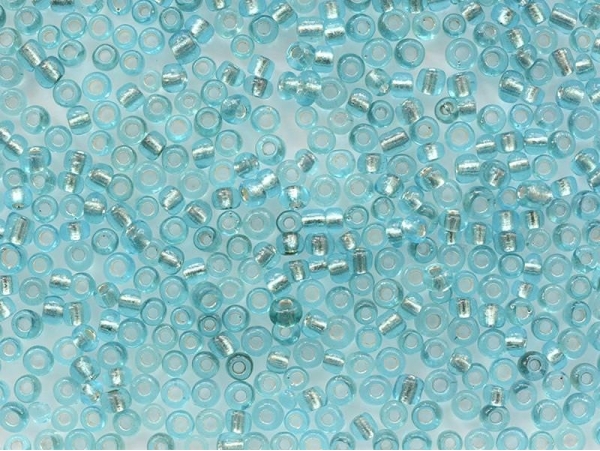 Acheter Tube de 350 perles à inclusions argentés - bleu ciel - 0,99 € en ligne sur La Petite Epicerie - Loisirs créatifs