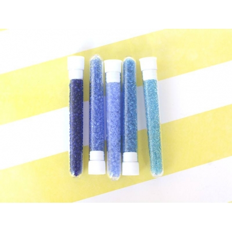Acheter Tube de 350 perles transparentes - turquoise foncé - 0,99 € en ligne sur La Petite Epicerie - Loisirs créatifs