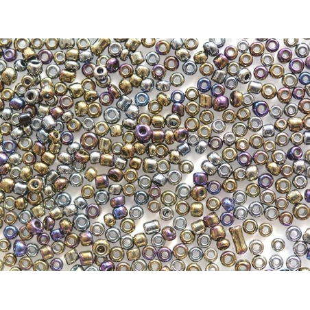 Acheter Tube de 350 perles métallisées - mix métal plusieurs couleurs - 0,99 € en ligne sur La Petite Epicerie - Loisirs créa...