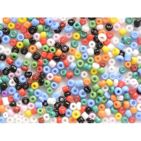 Acheter Tube de 350 perles de rocailles opaques - assortiment - 0,99 € en ligne sur La Petite Epicerie - Loisirs créatifs
