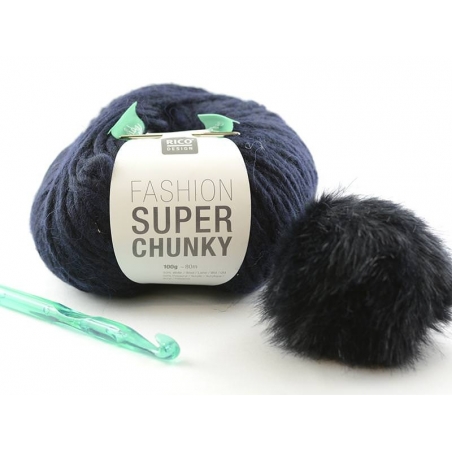 Acheter Kit crochet chunky - bonnet marine - 14,90 € en ligne sur La Petite Epicerie - Loisirs créatifs