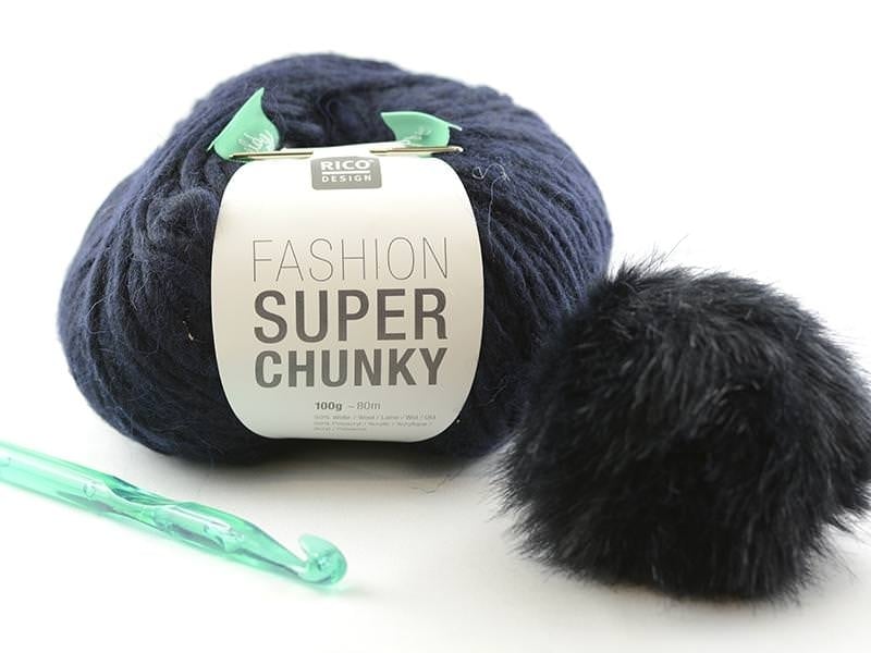 Acheter Kit crochet chunky - bonnet marine - 14,90 € en ligne sur La Petite Epicerie - Loisirs créatifs