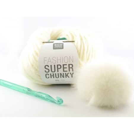 Acheter Kit crochet chunky - bonnet blanc - 14,99 € en ligne sur La Petite Epicerie - Loisirs créatifs