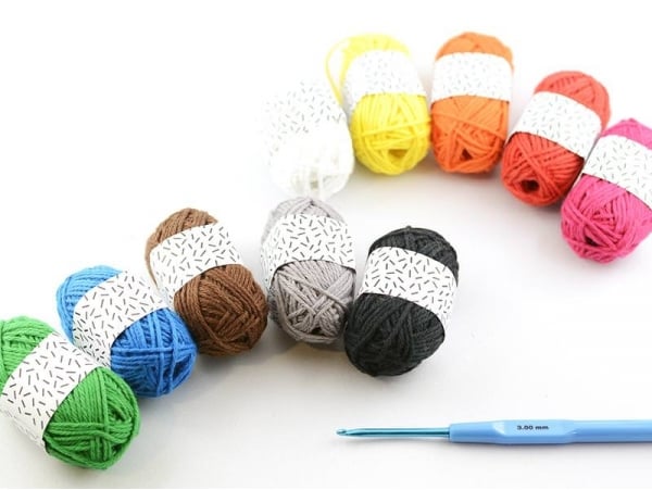 10 mini pelotes coton - classique  Acheter pelotes de laines pour