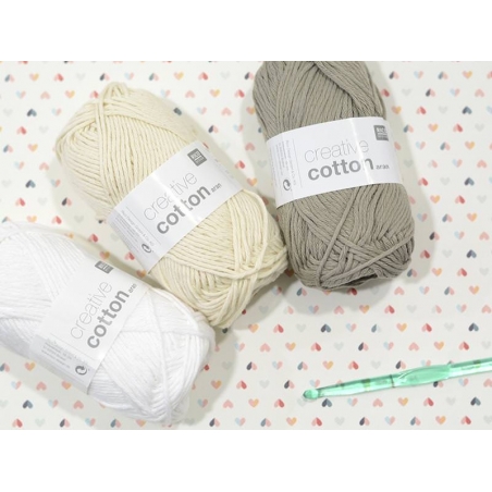 Acheter Coton à tricoter "Creative Cotton" - écru 60 - 2,79 € en ligne sur La Petite Epicerie - Loisirs créatifs