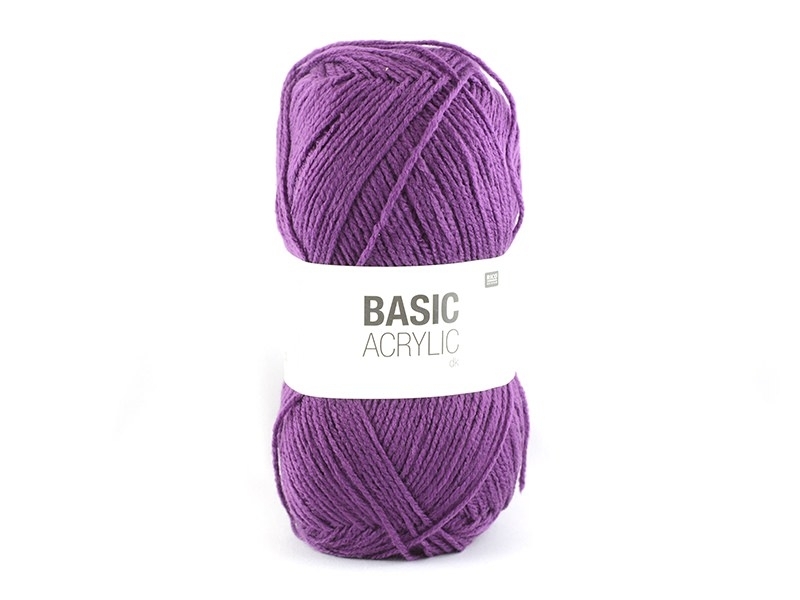 Acheter Laine à tricoter "Basic Acrylic" - prune - 3,30 € en ligne sur La Petite Epicerie - Loisirs créatifs