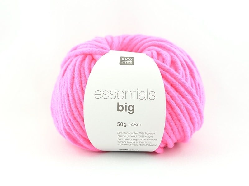 Acheter Laine à tricoter "Essentials big" - rose fluo - 5,49 € en ligne sur La Petite Epicerie - Loisirs créatifs