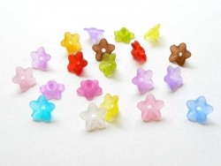 Acheter 20 perles en forme de fleur - Multicolore - 2,90 € en ligne sur La Petite Epicerie - Loisirs créatifs